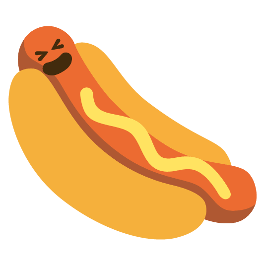 laughing hotdog