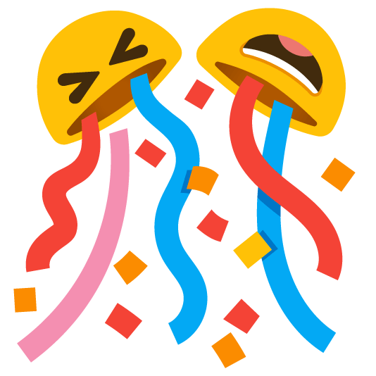 laughing confetti ball