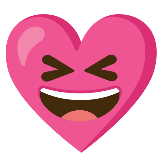 laughing gift heart