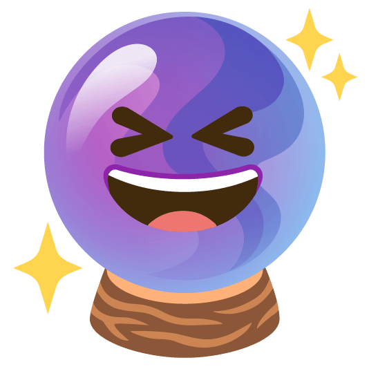 laughing crystal ball