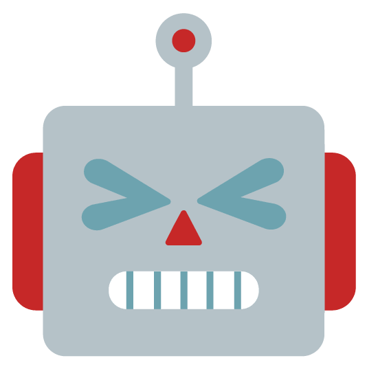 laughing robot face