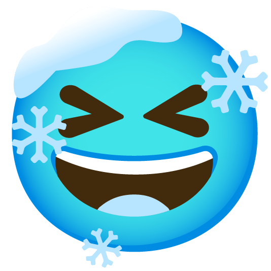 laughing cold face