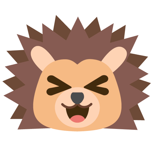 laughing hedgehog