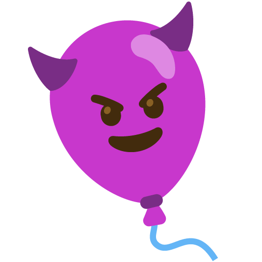 smiling imp balloon