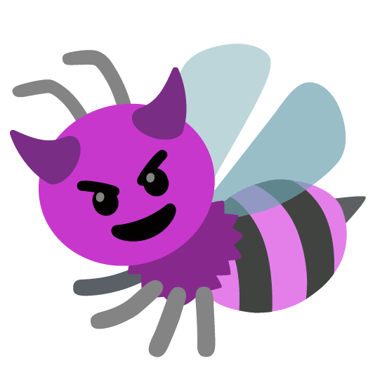 smiling imp bee