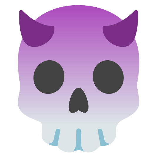 smiling imp skull