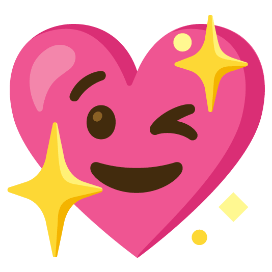 wink sparkling heart