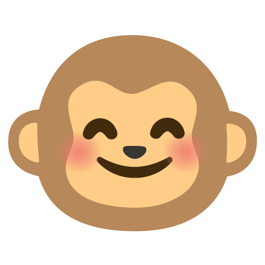 blush monkey face