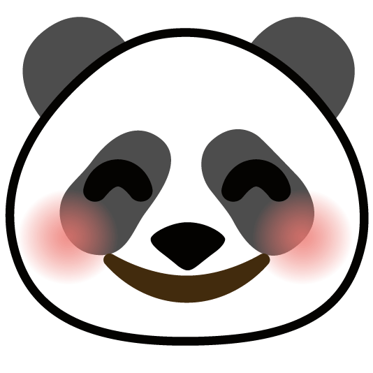 blush panda face