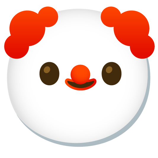 blush clown face