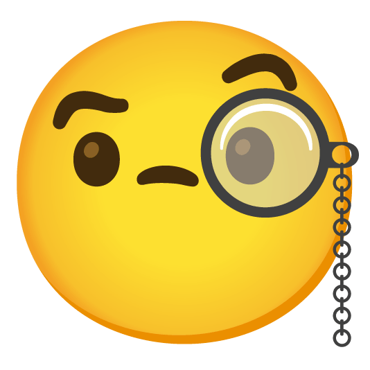 blush face with monocle