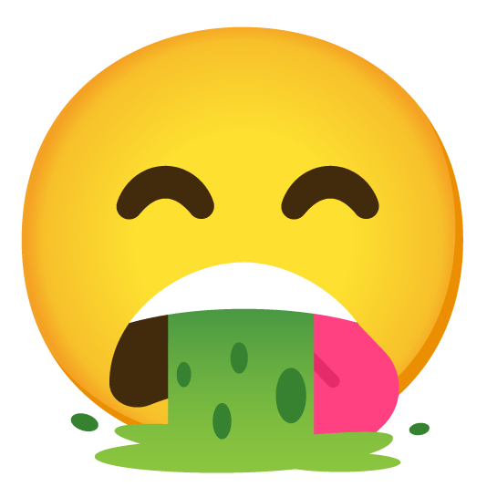 yum face vomiting