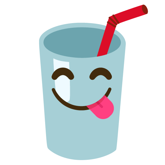yum cup with straw