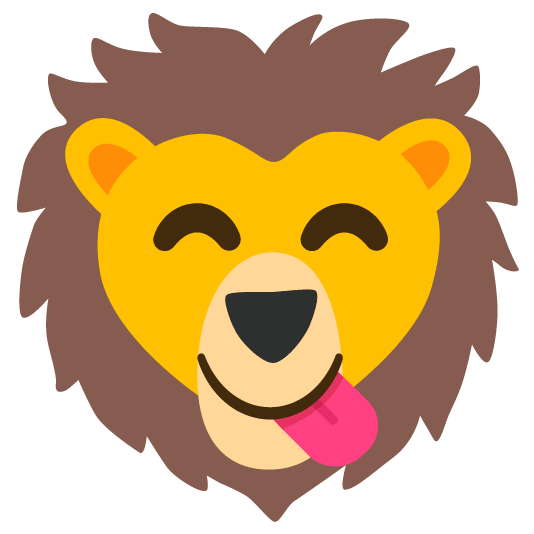yum lion face
