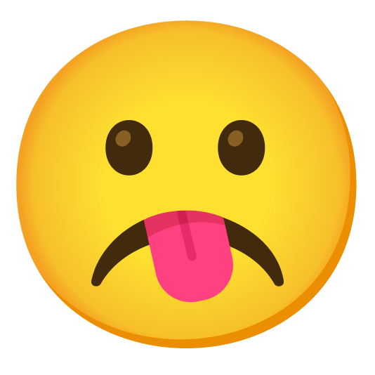 yum white frowning face