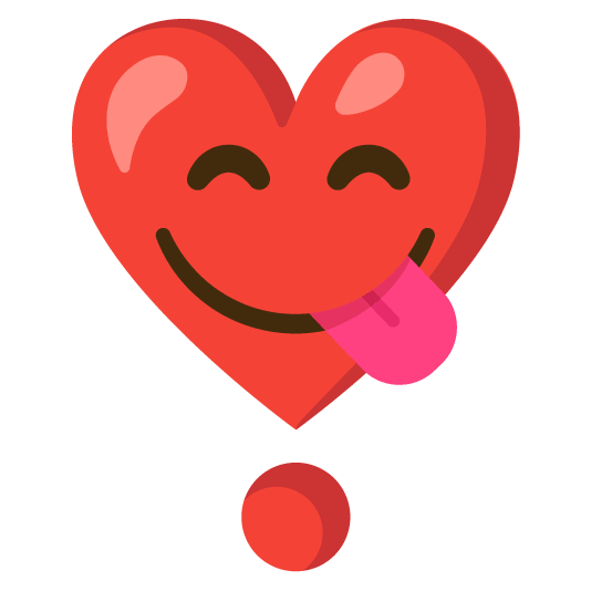 yum heavy heart exclamation mark ornament