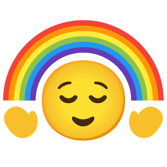 relieved rainbow
