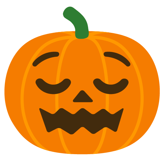 relieved jack o lantern