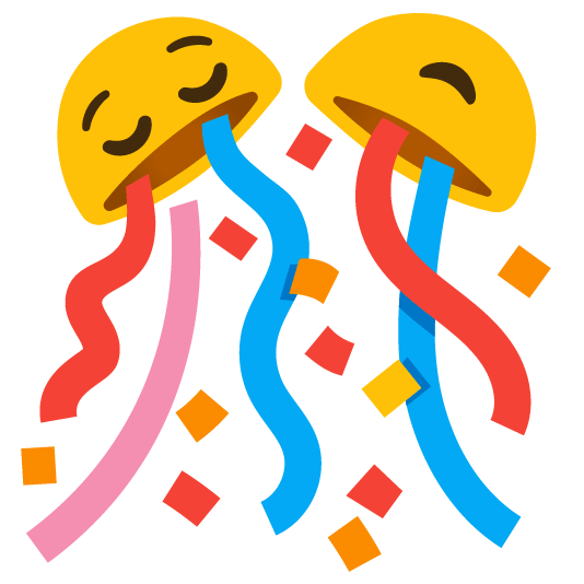 relieved confetti ball