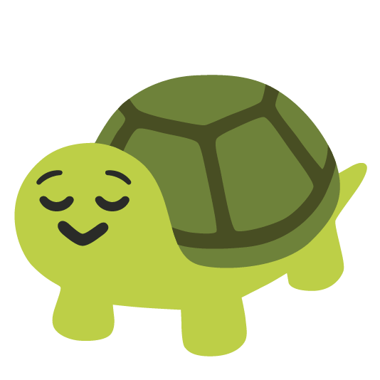 relieved turtle