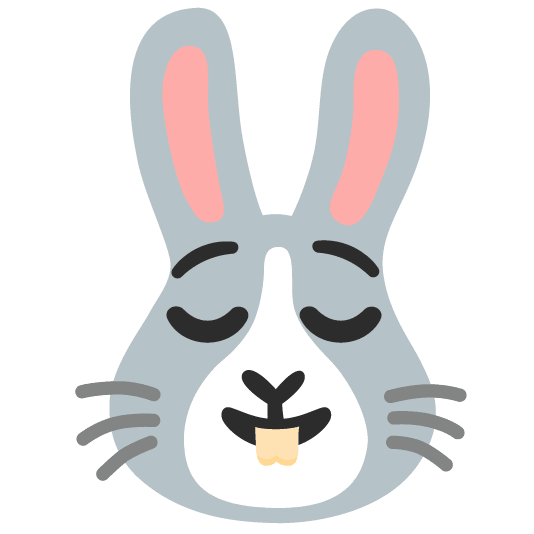 relieved rabbit