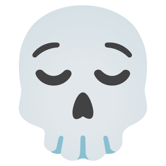 relieved skull