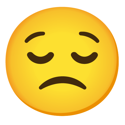 relieved slightly frowning face