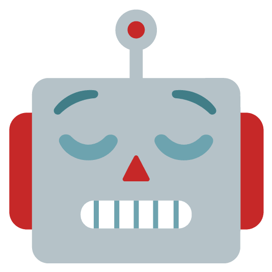 relieved robot face