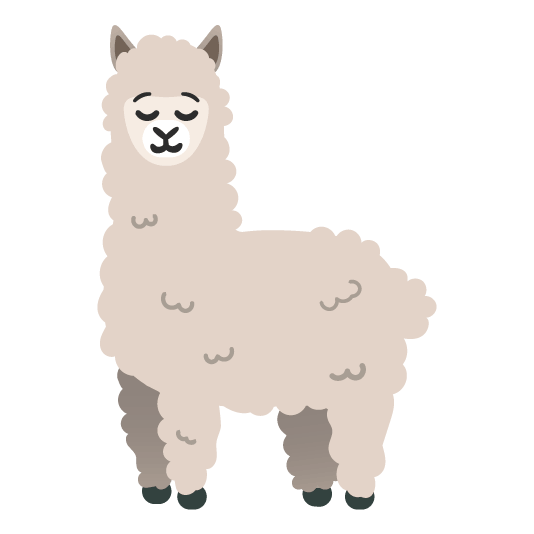 relieved llama