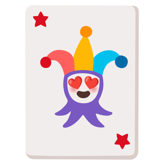 heart eyes black joker