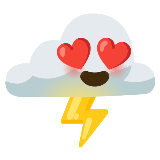 heart eyes lightning