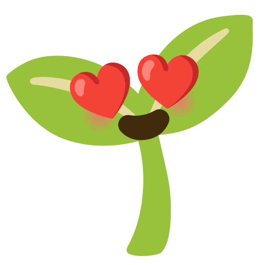 heart eyes seedling