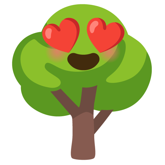 heart eyes deciduous tree