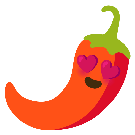 heart eyes hot pepper