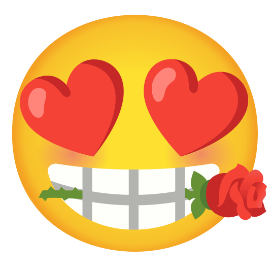heart eyes rose
