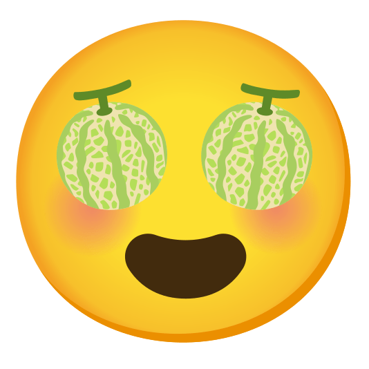 heart eyes melon