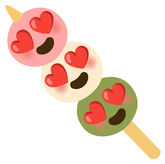 heart eyes dango