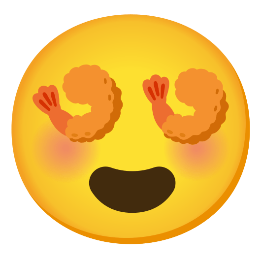 heart eyes fried shrimp
