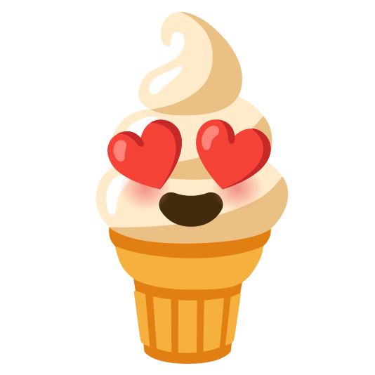 heart eyes icecream