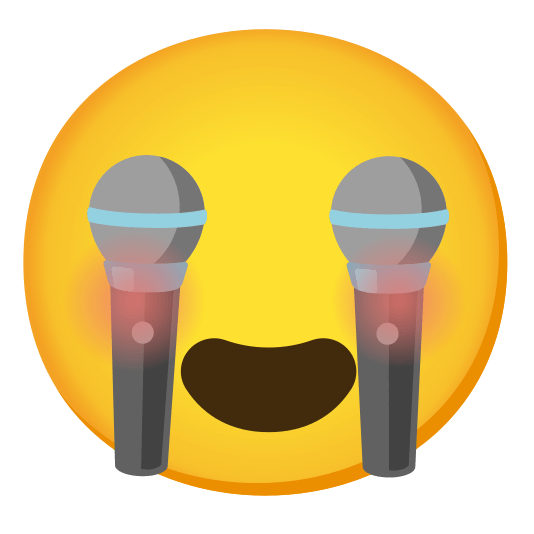 heart eyes microphone