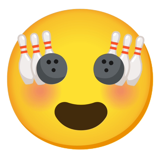 heart eyes bowling
