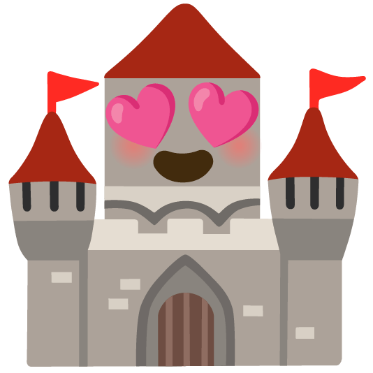 heart eyes european castle