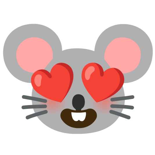 heart eyes mouse