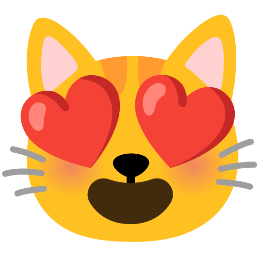 heart eyes cat
