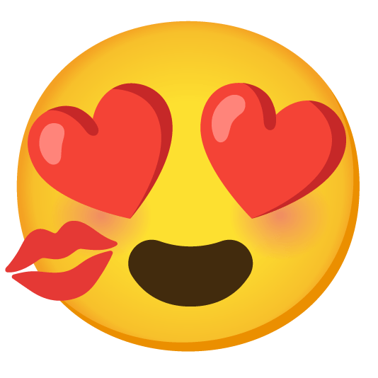 heart eyes kiss