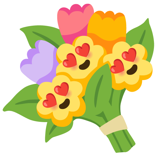 heart eyes bouquet