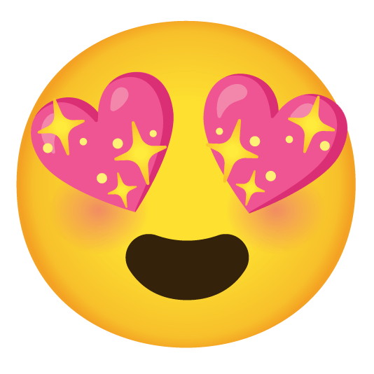 heart eyes sparkling heart