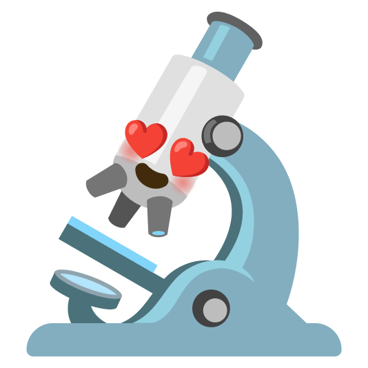 heart eyes microscope