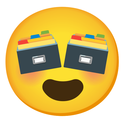 heart eyes card file box