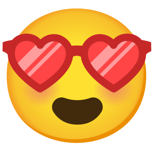 heart eyes sunglasses